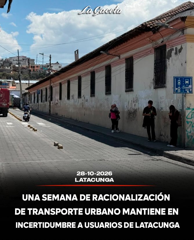 Una semana de racionalización del transporte urbano mantiene en incertidumbre a usuarios de Latacunga